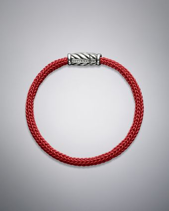 David Yurman Maritime Bracelet, Red Rubber - Lyst
