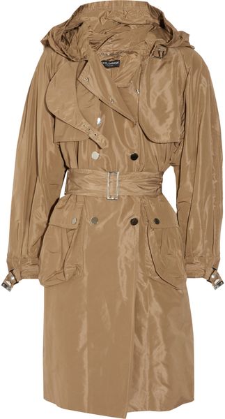 Dolce & Gabbana Satin-twill Trench Coat - Lyst