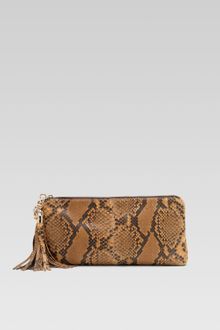 Gucci Sienna Clutch, Natural Sand Python - Lyst