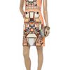 Holly Fulton Panama Printed Cotton Dress in Orange - Lyst