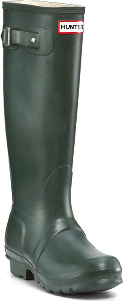 olive green hunter boots short