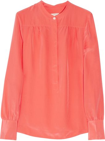 J.Crew Kiev Silk-crepe Blouse - Lyst