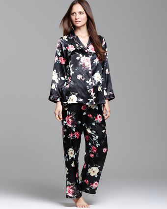 Oscar de la Renta Oscar De La Renta Pink Label Flamenco Nights Pajama Set - Lyst