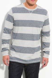 Quiksilver Snit Stripe Crewneck Sweater - Lyst