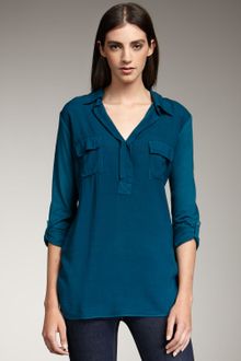 Splendid Tab-sleeve Long Blouse - Lyst
