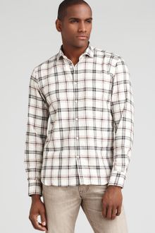 Spurr Flannel Plaid Slim Fit Sport Shirt - Lyst