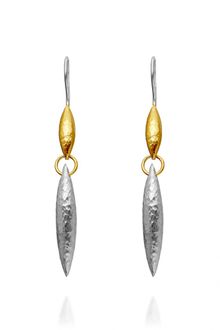 Gurhan Leaf Drop Earrings - Lyst