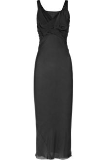 Rick Owens Ruched Silk-chiffon Dress - Lyst