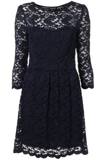 Topshop Sweetheart Lace Flippy Dress - Lyst