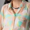 Equipment Quinn Twister Print Blouse in Pink (blush) - Lyst
