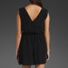 Joie Pamela Deep V Neck Dress in Black (caviar) - Lyst