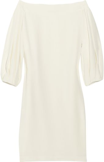 The Row Renton Silk-crepe Off-the-shoulder Dress - Lyst