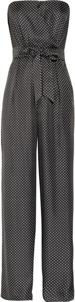J.Crew Printed Silk Bandeau Jumpsuit - Lyst