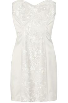 Laundry By Shelli Segal Floral Lace Crepe Dress - Lyst