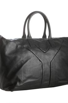 Yves Saint Laurent Black Leather Hamptons Bag - Lyst
