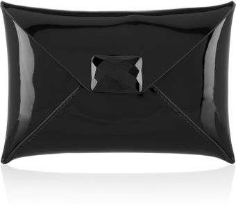Anya Hindmarch Patent-leather Envelope Clutch - Lyst