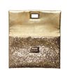 Anya Hindmarch Valorie Glitter Envelope Clutch in Gold - Lyst
