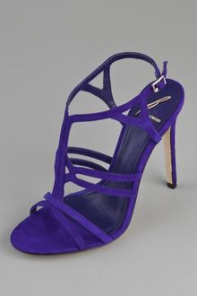 B Brian Atwood Lorrina Suede High Heel Sandals - Lyst