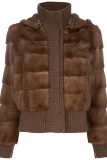 Blancha Quilted Mink Fur Bomber Jacket - Lyst