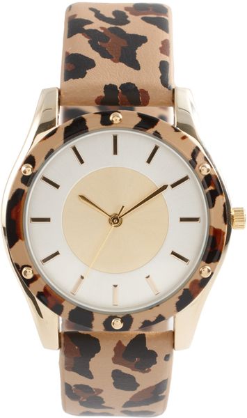 Asos Collection Asos Animal Print Watch with Matching Bezel Detail in Multicolor (multi) - Lyst