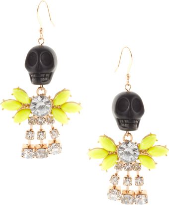 ASOS Collection Asos Skull Drop Earring - Lyst
