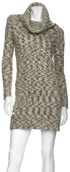 Exclusive For Intermix Exclusive Marled Turtleneck Sweater Dress - Lyst