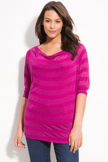Pleione Metallic Sheer Stripe Tunic - Lyst