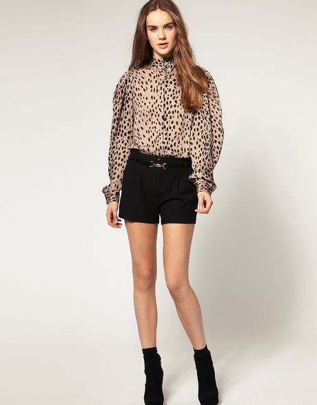 River Island  Smart Shorts in Black - Lyst