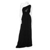 Robert Rodriguez Pleated Bodice One Shoulder Long Dress in Black - Lyst
