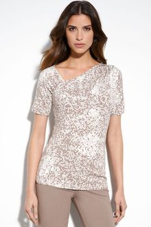 St. John Yellow Label Confetti Print Tee - Lyst