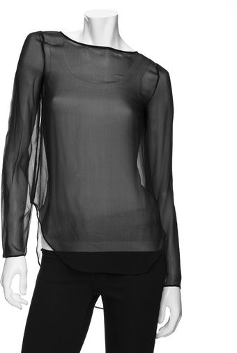 Theyskens' Theory Sheer Blouse - Lyst