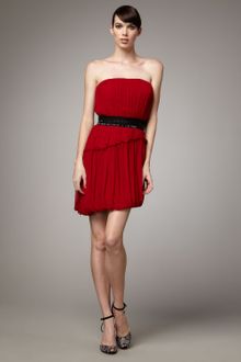 Vera Wang Lavender Asymmetric Bubble-hem Dress - Lyst