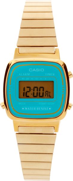 Casio Mini La670 Watch in Blue (turquoise)