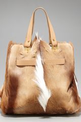 Christian Louboutin Sybil Springbock Fur Tote