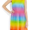 Christopher Kane Rainbow Cotton and Silkblend Dress in Multicolor (multicolored) - Lyst