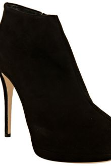 Giuseppe Zanotti Black Suede Ankle Booties - Lyst