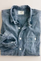 J.Crew Slim Vintage Selvedge Chambray Utility Shirt