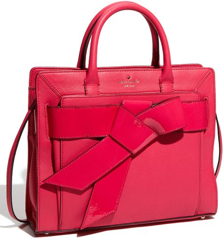 Kate Spade Bow Valley  Rosa Satchel in Pink (ringwald pink) - Lyst
