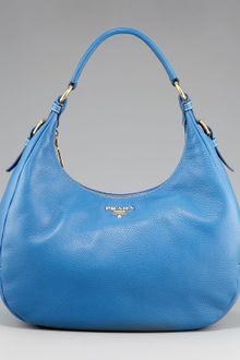 Prada Vitello Daino Hobo - Lyst