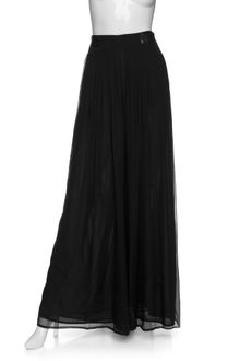 Rag & Bone Maxi Chiffon Culottes with Leather Waistband - Lyst