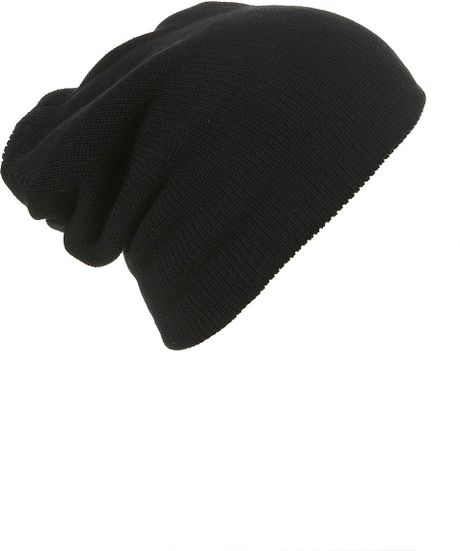 beanie  topman Midsize in hat Lyst Beanie for Topman  Hat  Men Black Black