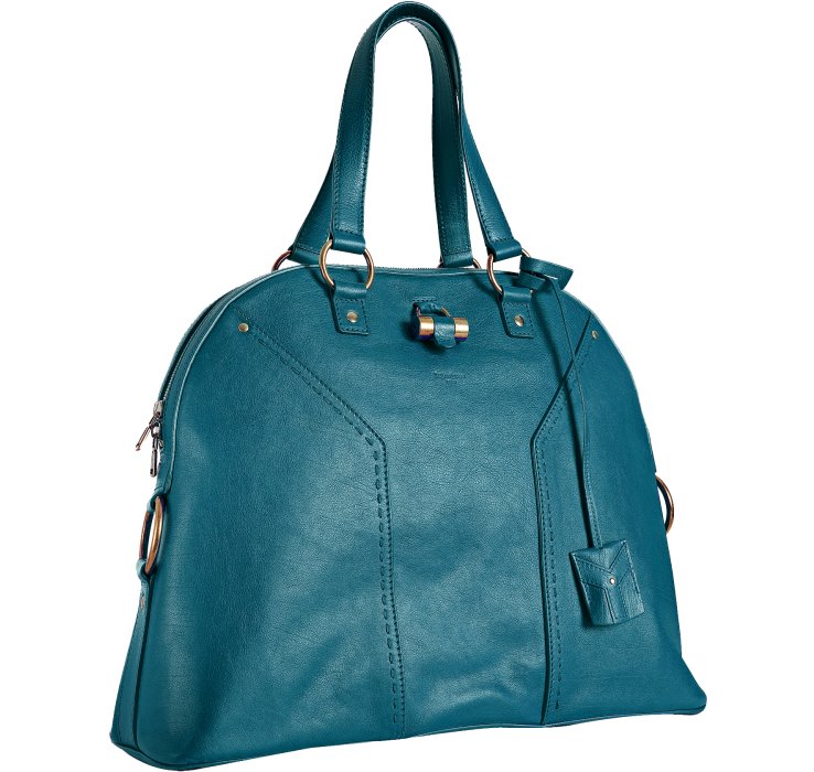 teal tote purse
