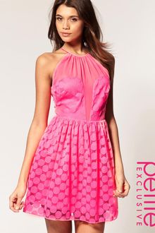 ASOS Collection  Spot Lace Skater Dress - Lyst