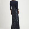 Tadashi Shoji Sequined Gown in Blue (navy) - Lyst