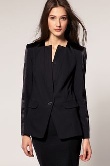 ASOS Collection Asos Tux Blazer with Contrast Sleeves - Lyst