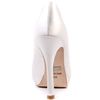 Badgley Mischka Julia  White Satin in White - Lyst