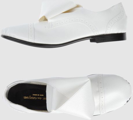 Comme Des Garçons Moccassins in White (black) - Lyst