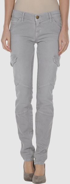Current/Elliott Denim Trousers - Lyst