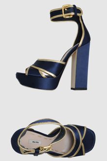 Miu Miu  Platform Sandals - Lyst