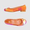 Stuart Weitzman Ballet Flats in Orange - Lyst